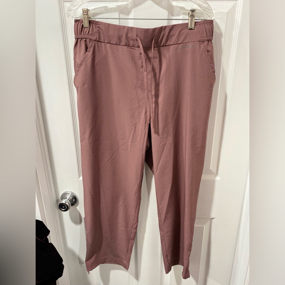 Eddie Bauer joggers, women’s size L, mauve color, great condition, never worn.